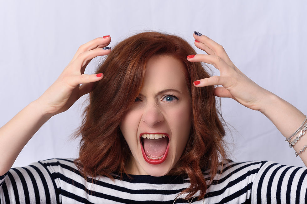 Stressed out woman